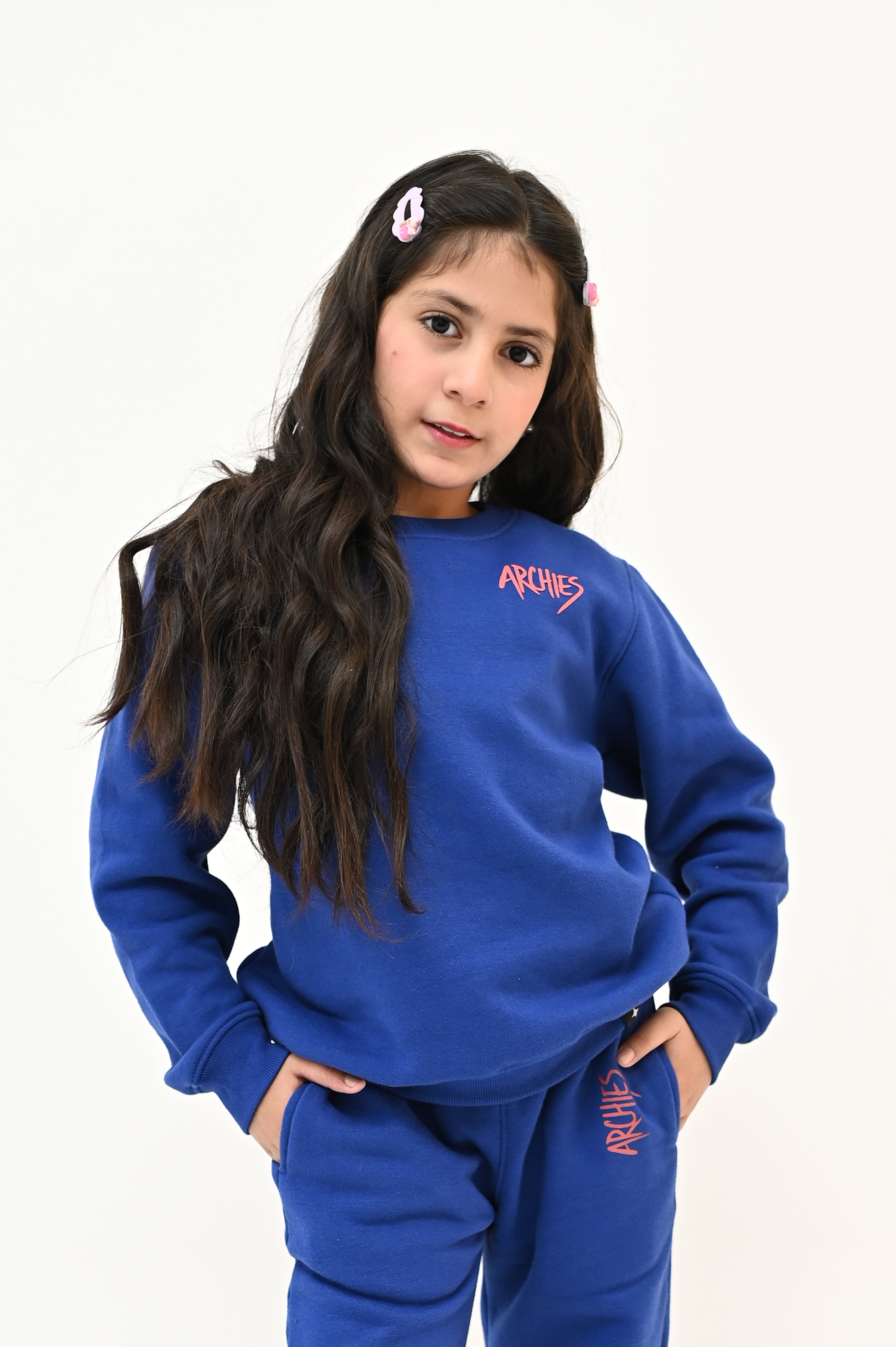 Royal Blue Sweatshirt For Kid Girls