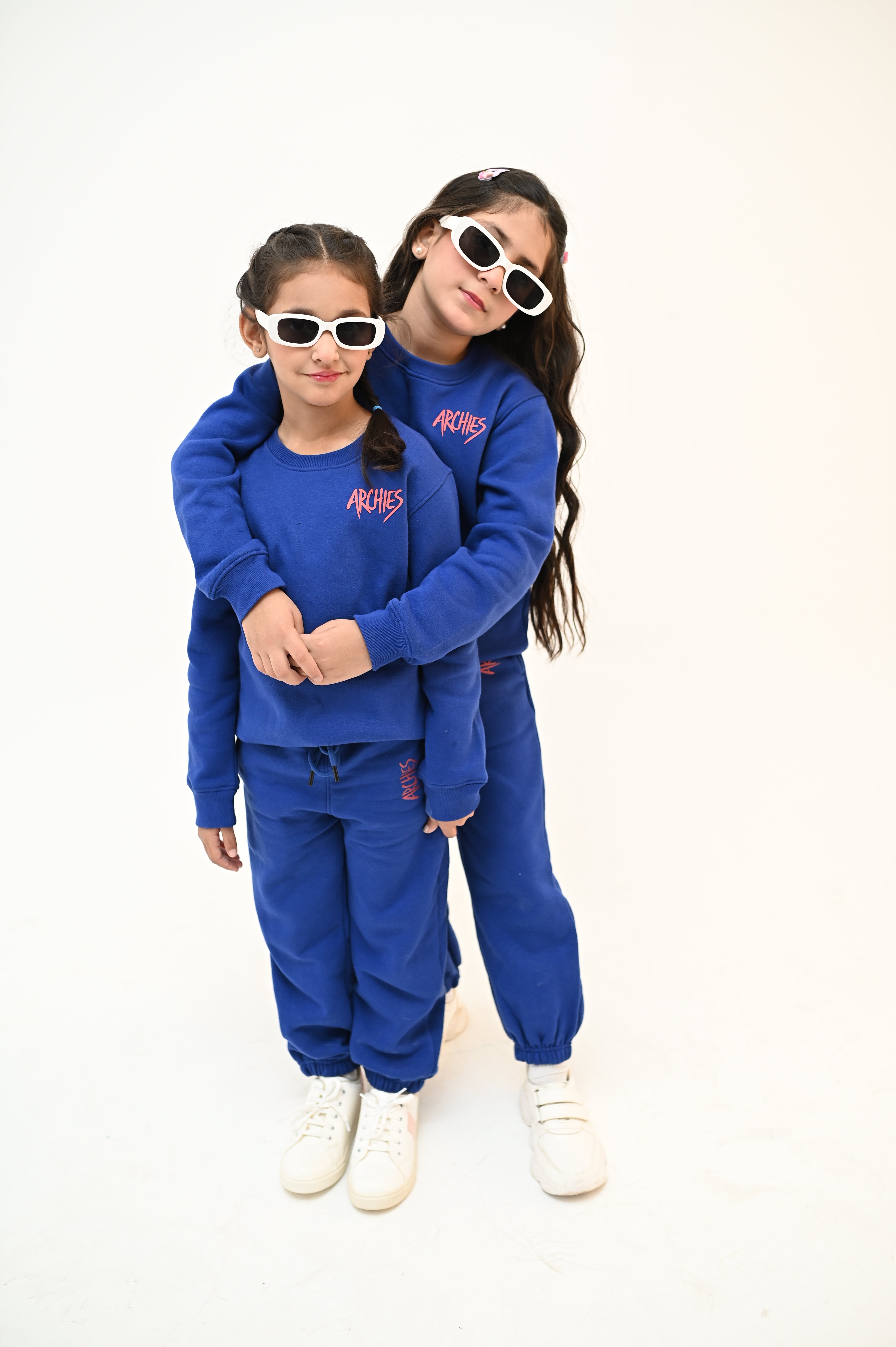 Royal Blue Sweatshirt and Trouser Kid Girls Set